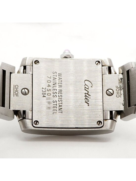 Cartier Tank Francaise SM Pink Dial Watch main image 8